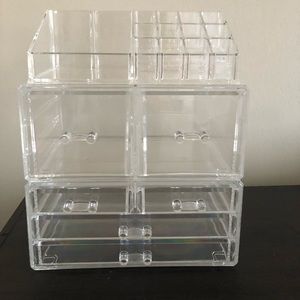 Acrylic make up organizer